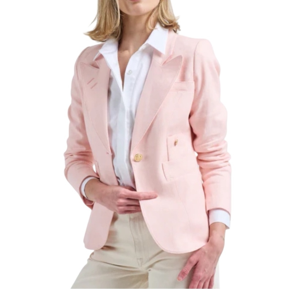NWT SMYTHE Classic Duchess Blazer Ballet Pink Size 8 Revolve - Picture 6 of 12